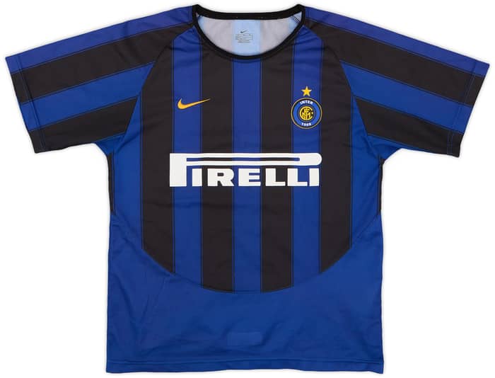 2003-04 Inter Milan Basic Home Shirt #3 - 8/10 - (M.Boys)