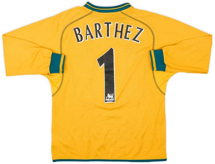 2000-02 Manchester United GK Shirt Barthez #1 - 5/10 - (L.Boys)