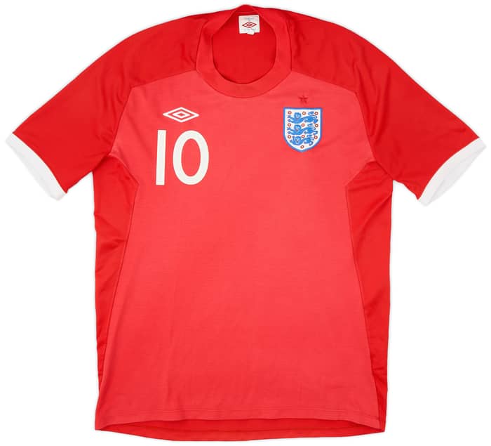 2010-11 England Away Shirt Rooney #10 - 6/10 - (L)