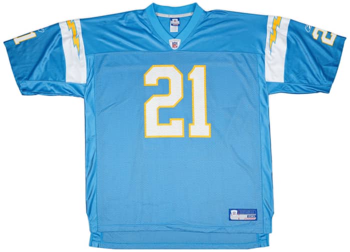 2002-04 San Diego Chargers Tomlinson #21 Reebok On Field Alternate Jersey - 7/10 - (XXL)