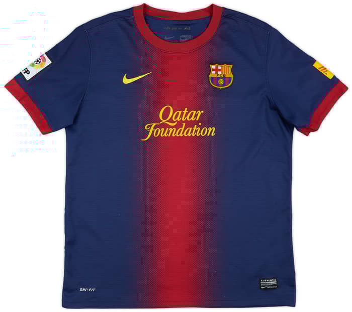 2012-13 Barcelona Home Shirt - 8/10 - (XL.Boys)