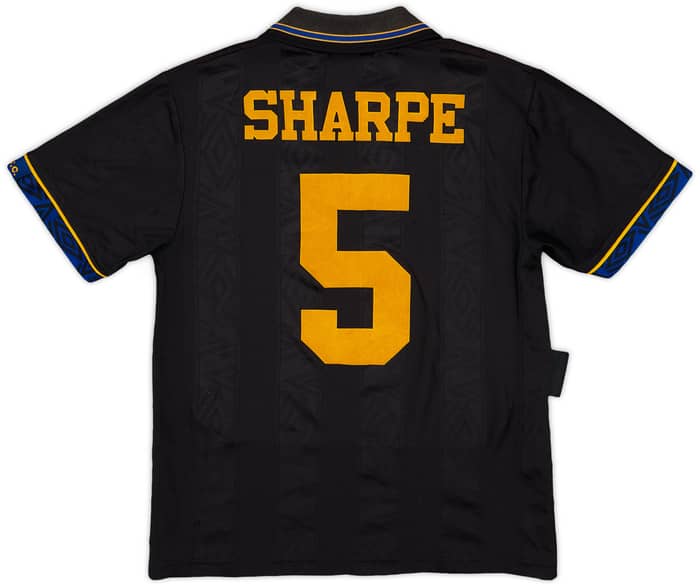 1993-95 Manchester United Away Shirt Sharpe #5 - 6/10 - (L.Boys)