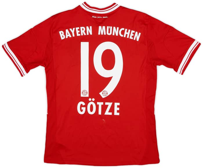 2013-14 Bayern Munich Home Shirt Gotze #19 - 6/10 - (L.Boys)