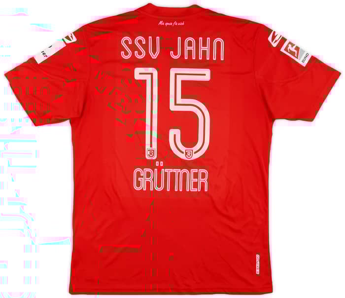 2018-19 Jahn Regensburg Match Issue Away Shirt Gruttner #15