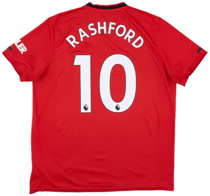 2019-20 Manchester United Home Shirt Rashford #10 - 7/10 - (XL)