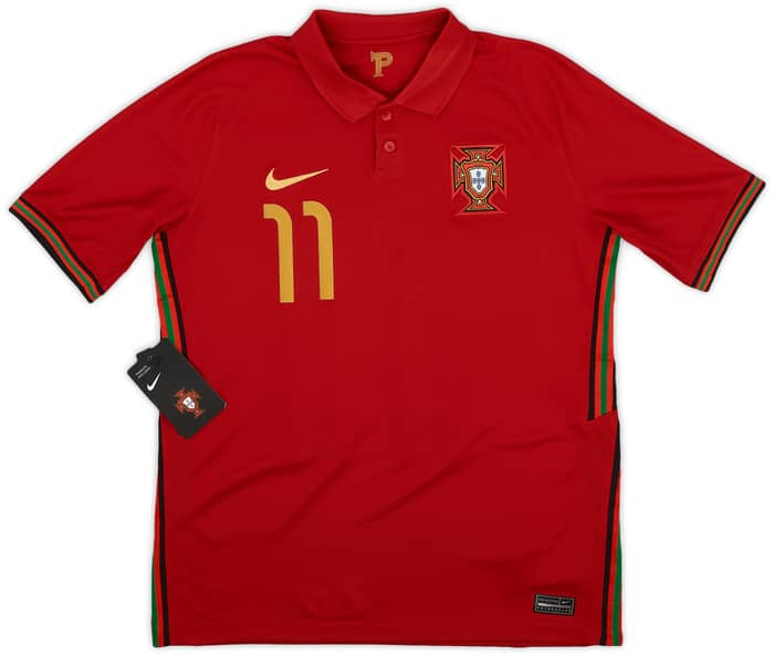 2020-21 Portugal Home Shirt B.Fernandes #11 (XL.Boys)