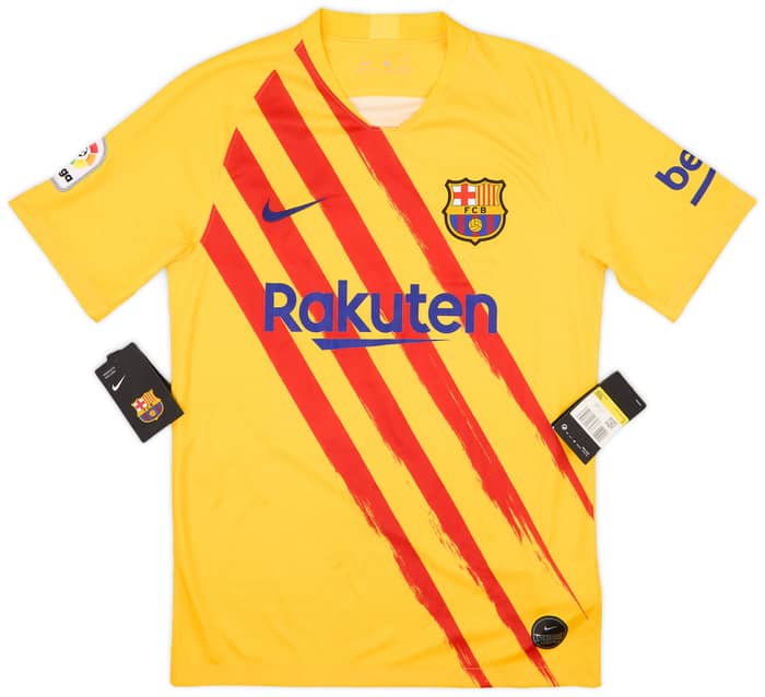 2019-20 Barcelona 'Senyera' Fourth Shirt Messi #10 (S)