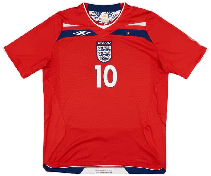 2008-10 England Away Shirt Rooney #10 - 7/10 - (L)