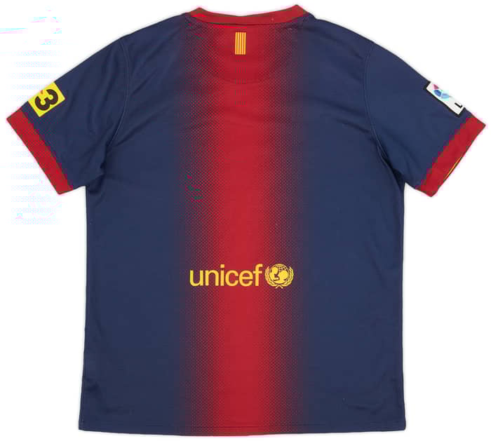 2012-13 Barcelona Home Shirt - 7/10 - (XL.Boys)