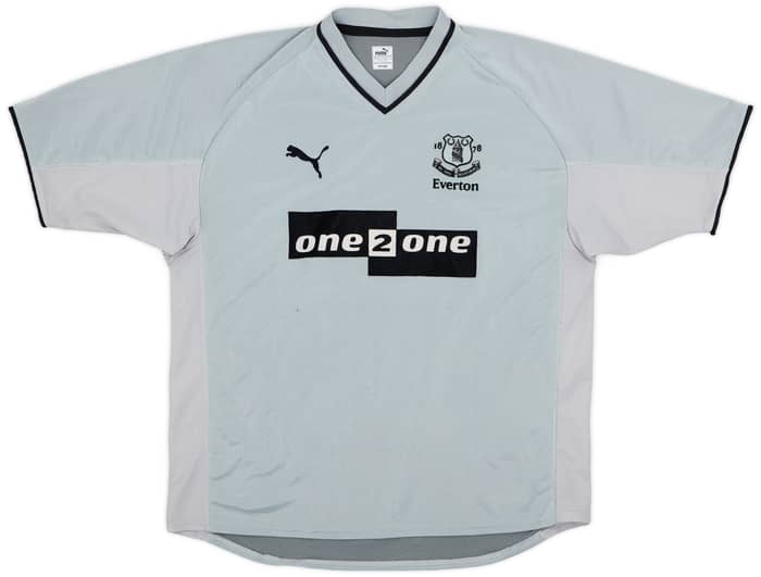 2001-02 Everton Away Shirt Gascoigne #18 - 6/10 - (L)