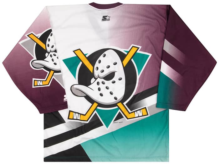 1990s Anaheim Ducks Starter Fanimation Jersey Y