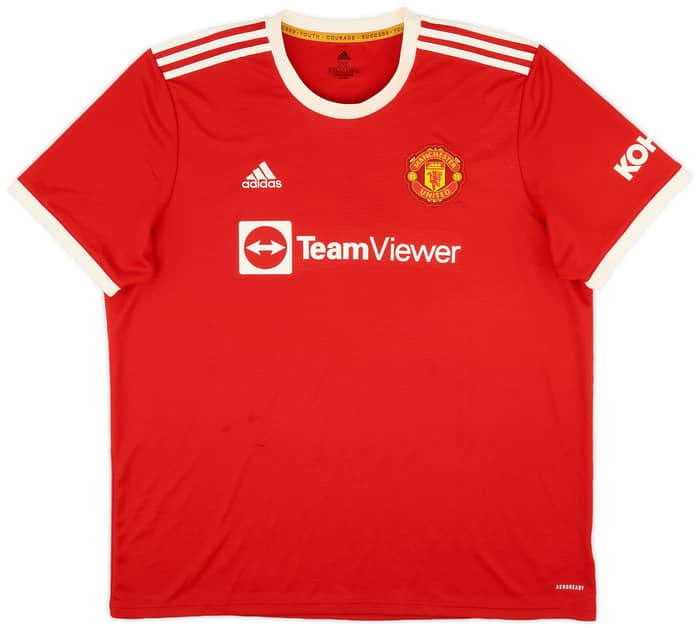 2021-22 Manchester United Home Shirt Sancho #25 - 9/10 - (XXL)
