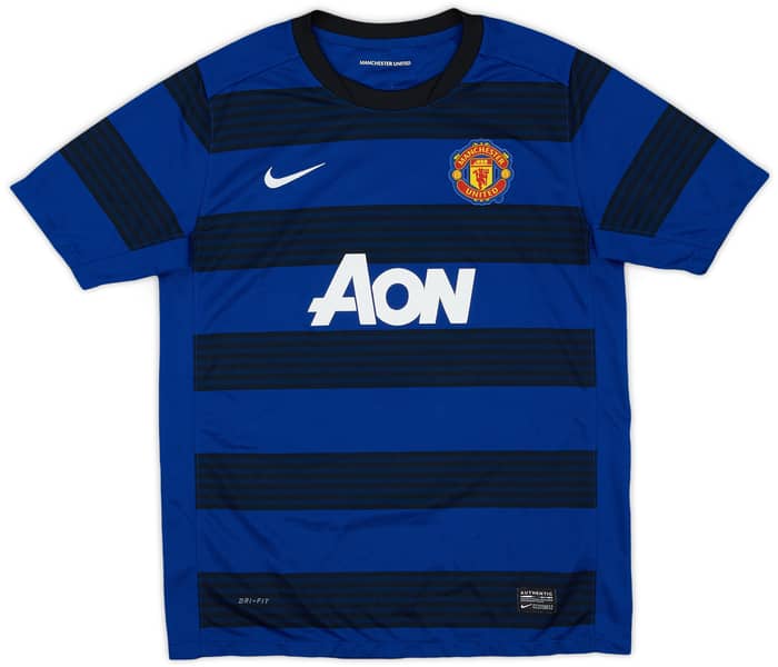 2011-13 Manchester United Away Shirt Young #18 - 8/10 - (XL.Boys)