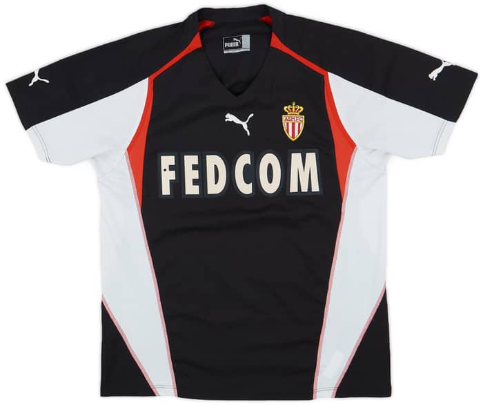 2004-05 Monaco Away Shirt Kallon #8 - 5/10 - (L)