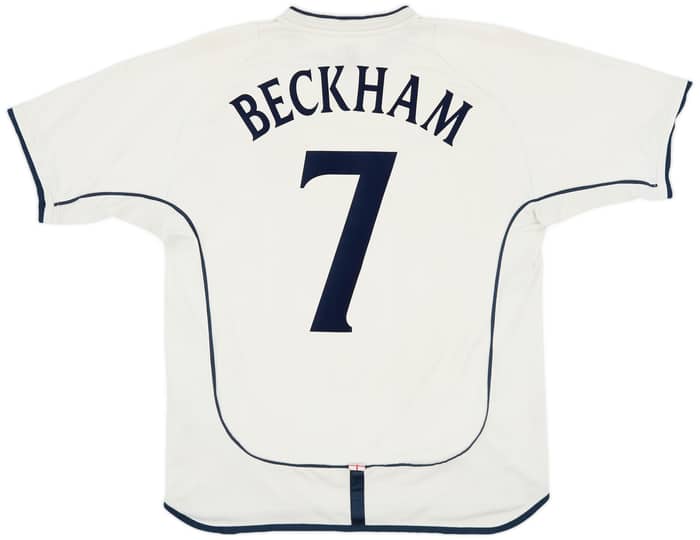 2001-03 England Home Shirt Beckham #7 - 5/10 - (L)