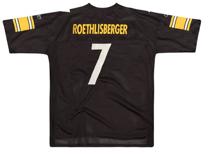 2005-06 Pittsburgh Steelers Roethlisberger #7 Reebok On Field Jersey (Home) XXL