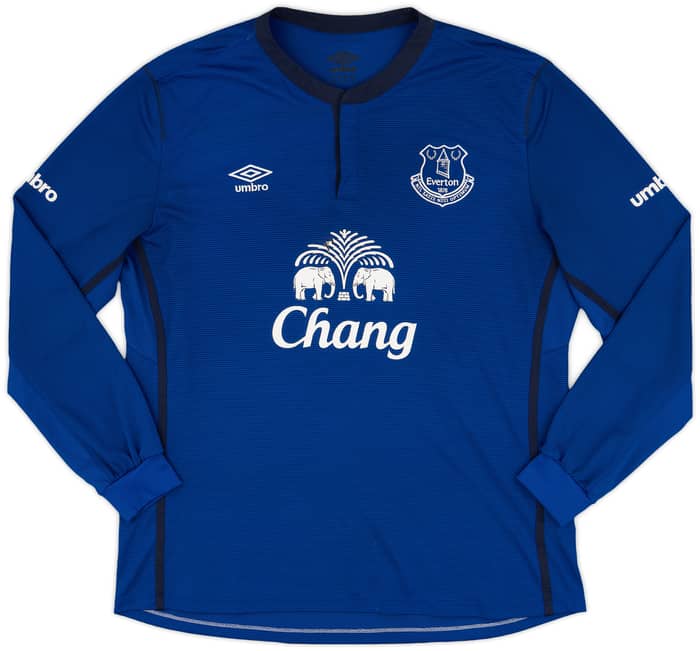 2014-15 Everton Home L/S Shirt Stones #26 - 8/10 - (XL)