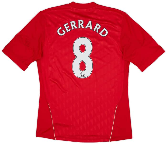 2010-12 Liverpool Home Shirt Gerrard #8 - 6/10 - (M)