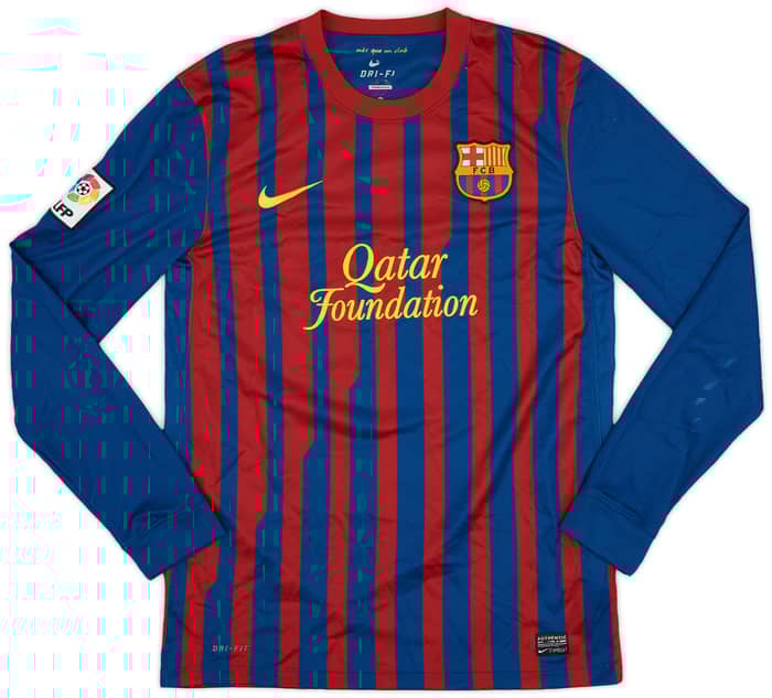 2011-12 Barcelona Home L/S Shirt Messi #10 - 7/10 - (M)