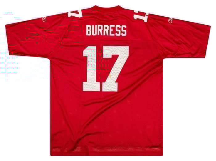 2005-06 New York Giants Burress #17 Reebok On Field Jersey (Alternate) XXL