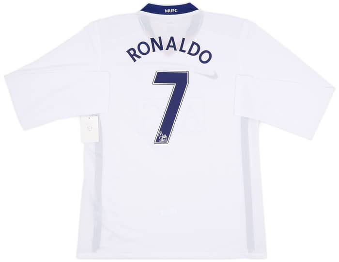 2008-10 Manchester United Player Issue Away L/S Shirt Ronaldo #7 (XL)