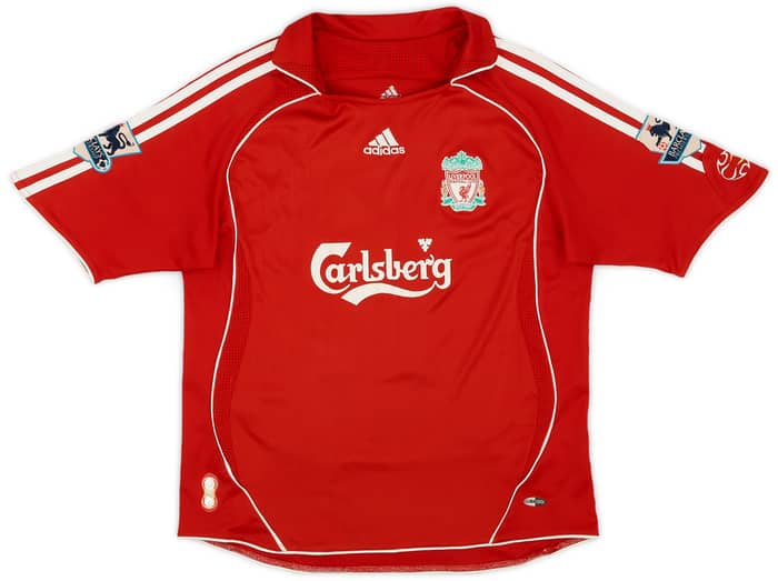 2006-08 Liverpool Home Shirt M.Gonzalez #11 - 6/10 - (M.Boys)