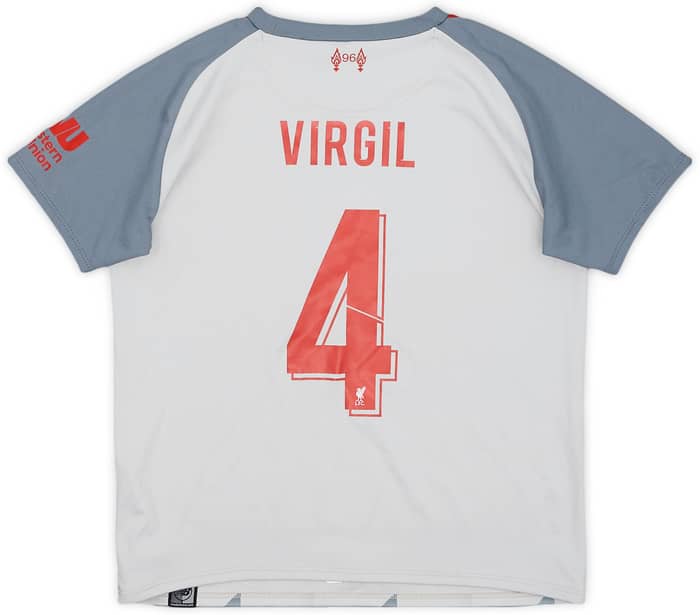 2018-19 Liverpool Third Shirt Virgil #4 - 9/10 - (4-5Y)