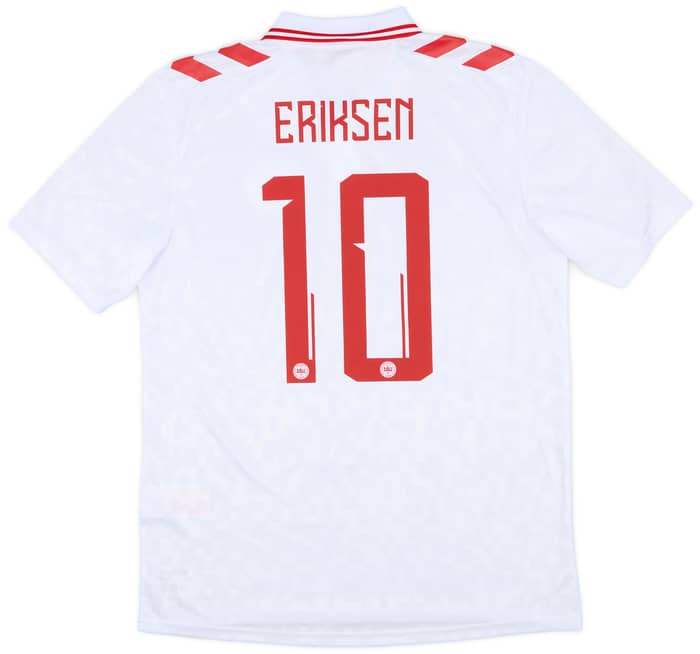 2024 Denmark Away Shirt Eriksen #10 (L)