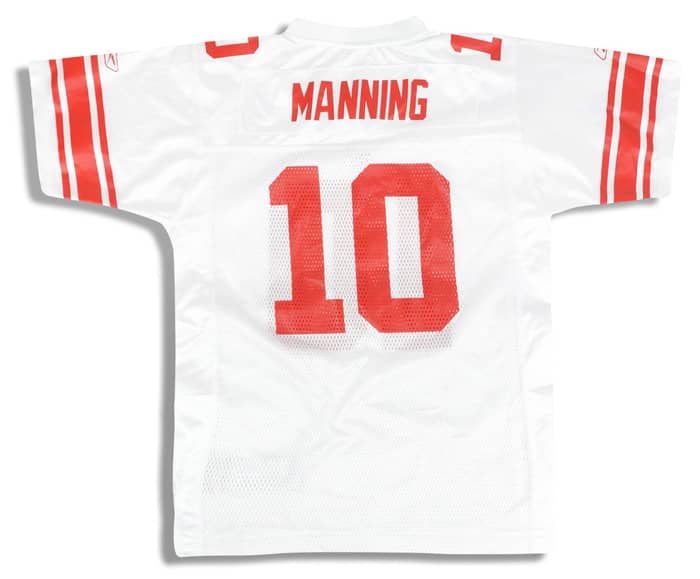2005-06 New York Giants Manning #10 Reebok On Field Jersey (Away) Y
