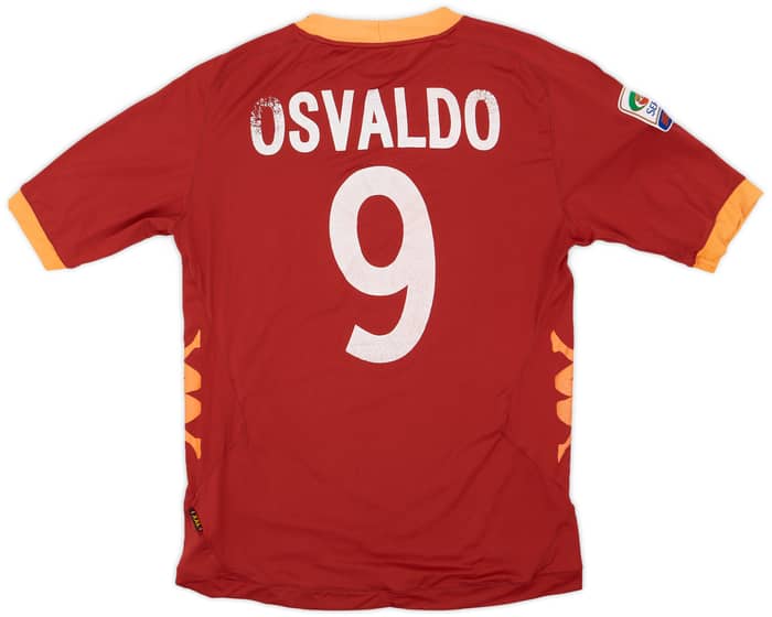 2011-12 Roma Home Shirt Osvaldo #9 - 5/10 - (XXL)
