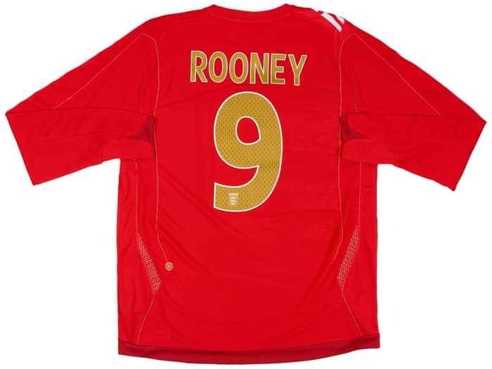 2006-08 England Away Shirt Rooney #9 - 9/10 - (L)