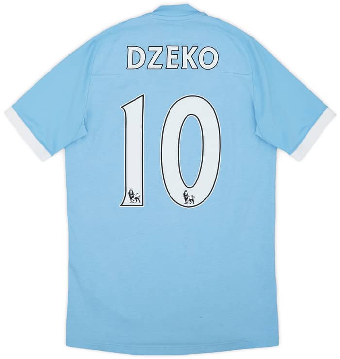 2010-11 Manchester City Home Shirt Dzeko #10 - 7/10 - (L.Boys)