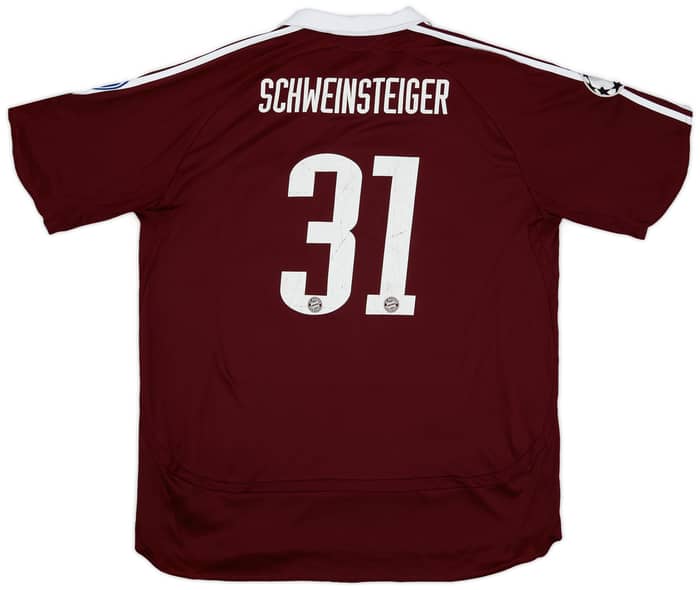 2006-07 Bayern Munich CL Shirt Schweinsteiger #31 - 6/10 - (XL)
