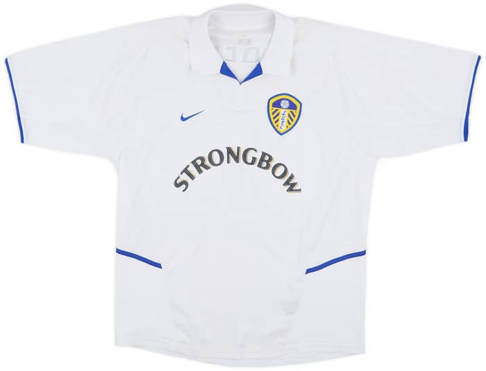 2002-03 Leeds United Home Shirt Radebe #5 - 6/10 - (L)