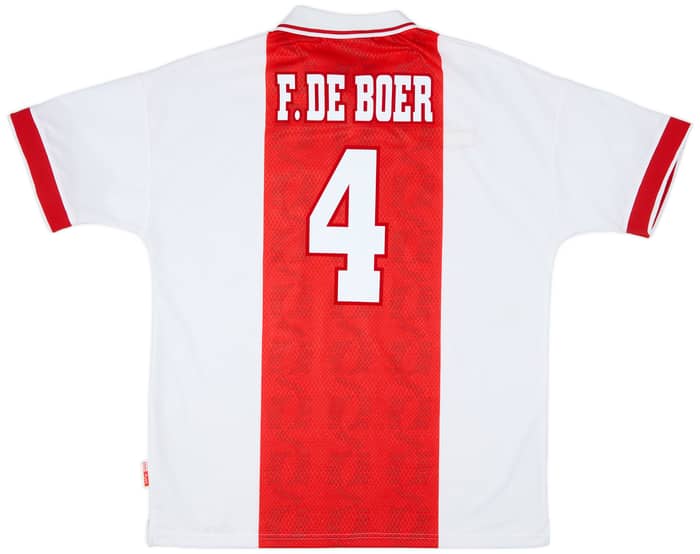 1998-99 Ajax Home Shirt F.De Boer #4 - 9/10 - (XL)