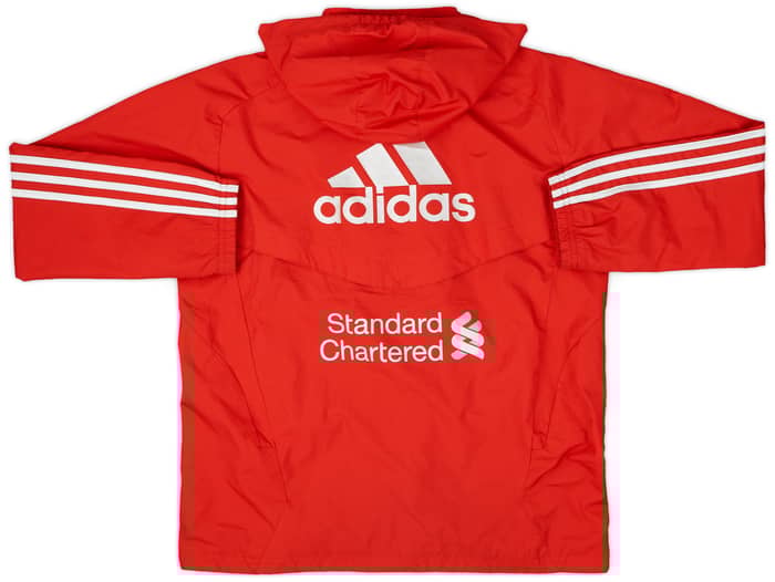 2011-12 Liverpool adidas Hooded Rain Jacket - 9/10 - (L.Boys)