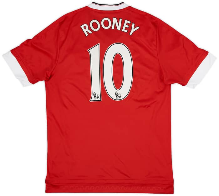 2015-16 Manchester United Home Shirt Rooney #10 - 6/10 - (M)