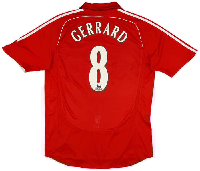2006-08 Liverpool Home Shirt Gerrard #8 - 5/10 - (L)