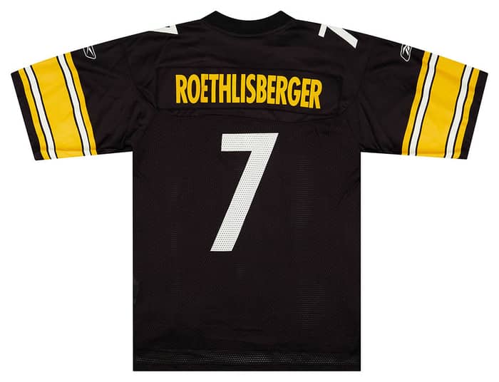 2008-11 Pittsburgh Steelers Roethlisberger #7 Reebok On Field Jersey (Home) M
