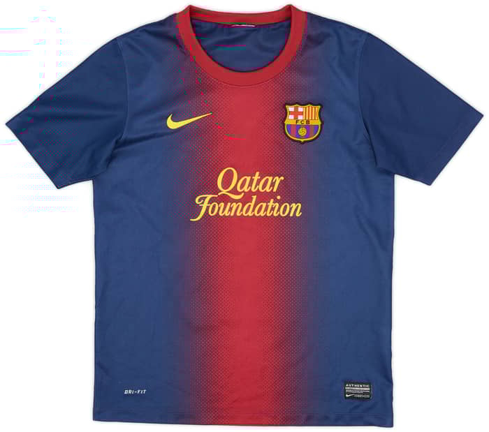 2012-13 Barcelona Home Shirt - 9/10 - (M.Boys)