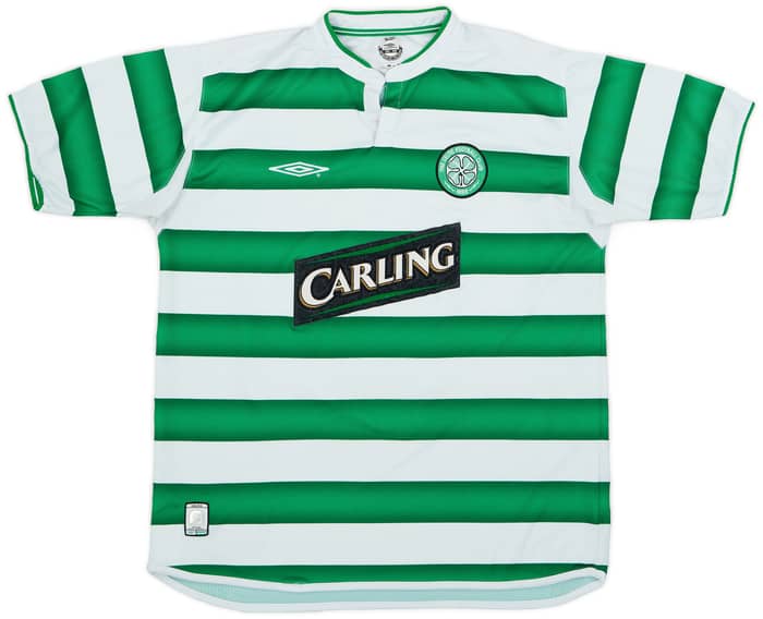 2003-04 Celtic Home Shirt Lennon #18 - 8/10 - (L)