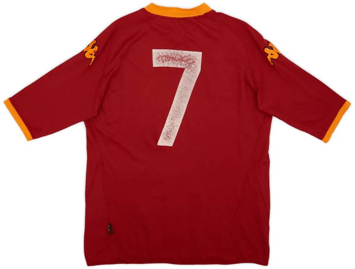 2007-08 Roma Home Shirt #7 - 5/10 - (XL)