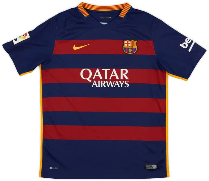 2015-16 Barcelona Home Shirt - 9/10 - (XL.Boys)