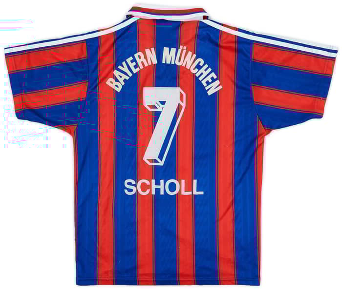 1995-97 Bayern Munich Home Shirt Scholl #7 - 7/10 - (S)
