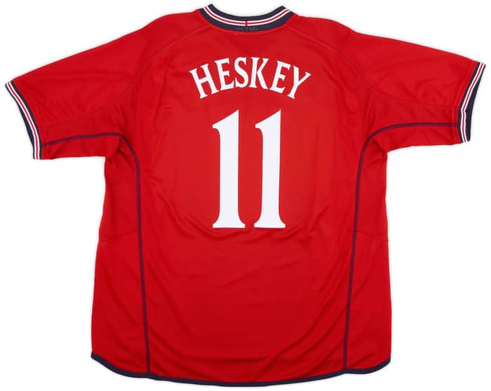 2002-04 England Away Shirt Heskey #11 - 7/10 - (XXL)