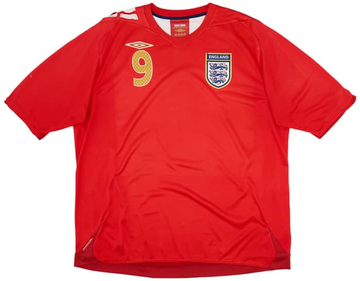 2006-08 England Away Shirt Rooney #9 - 5/10 - (XXL)