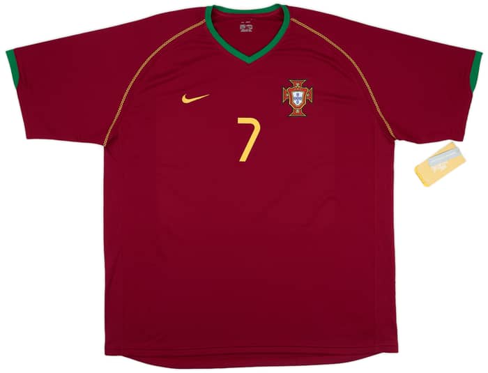 2006-08 Portugal Home Shirt Figo #7 (XXL)
