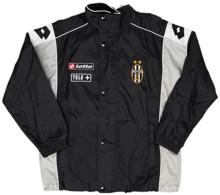 2000-01 Juventus Lotto Hooded Rain Jacket - 8/10 - (XL.Boys)