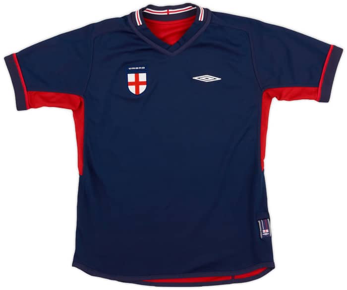 2002-04 England Away Shirt - 8/10 - (M.Boys)
