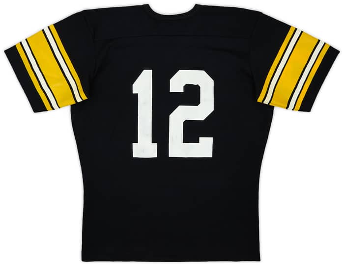 1970s Pittsburgh Steelers Bradshaw #12 Rawlings Home Jersey - 7/10 - (L)